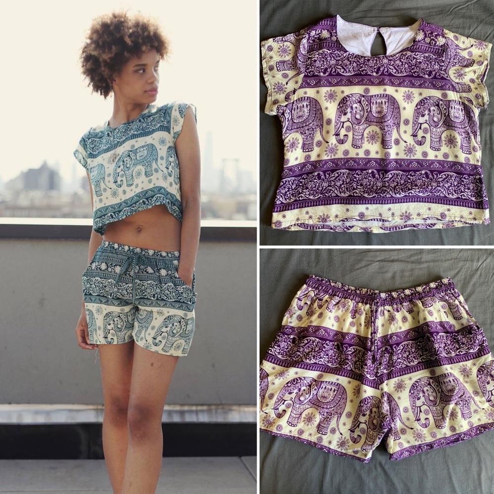 The Elephant Pants TOP & SHORTS SET 🐘
